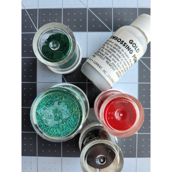 5 Jars of Embossing Powder B17 - Picture 2 of 2